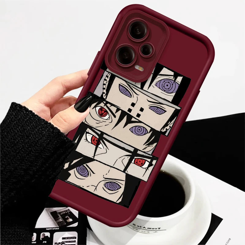 Anime Naruto Fashion Cool Cute Eye Ladder For Xiaomi Redmi Note 13 12 12C 11 11S 10 10C 10A 9C 9A Pro 5G TPU Phone Case