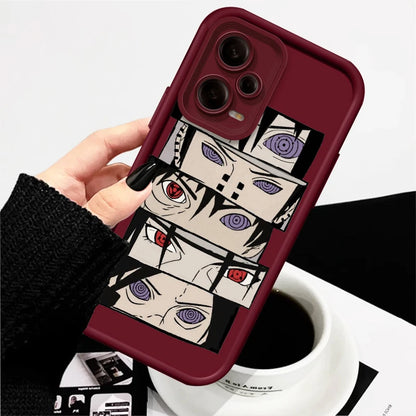 Anime Naruto Fashion Cool Cute Eye Ladder For Xiaomi Redmi Note 13 12 12C 11 11S 10 10C 10A 9C 9A Pro 5G TPU Phone Case