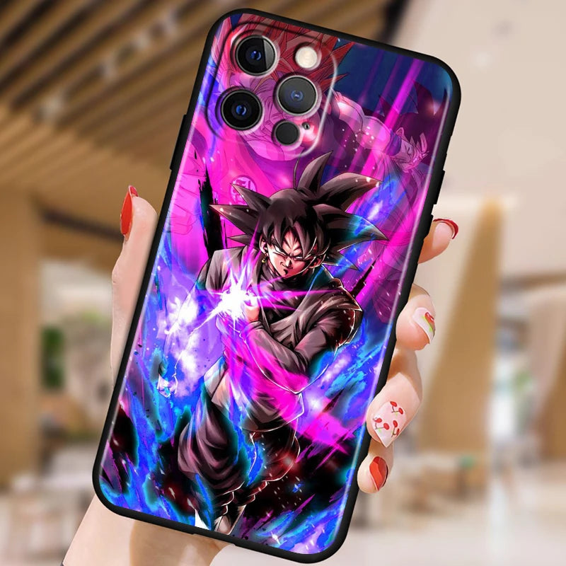 G-Goku D-Dragon Ball Z Art For Apple iPhone 15 14 13 12 Pro Max Mini 11 Pro XS Max X XR 6 7 8 Plus SE 2020 Black Soft Phone Case
