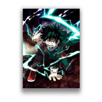 My Hero Academia Poster Anime Decor Bar Cafe Canvas Painting Posters and Prints Wall Art Pictures for Living Room Decoration