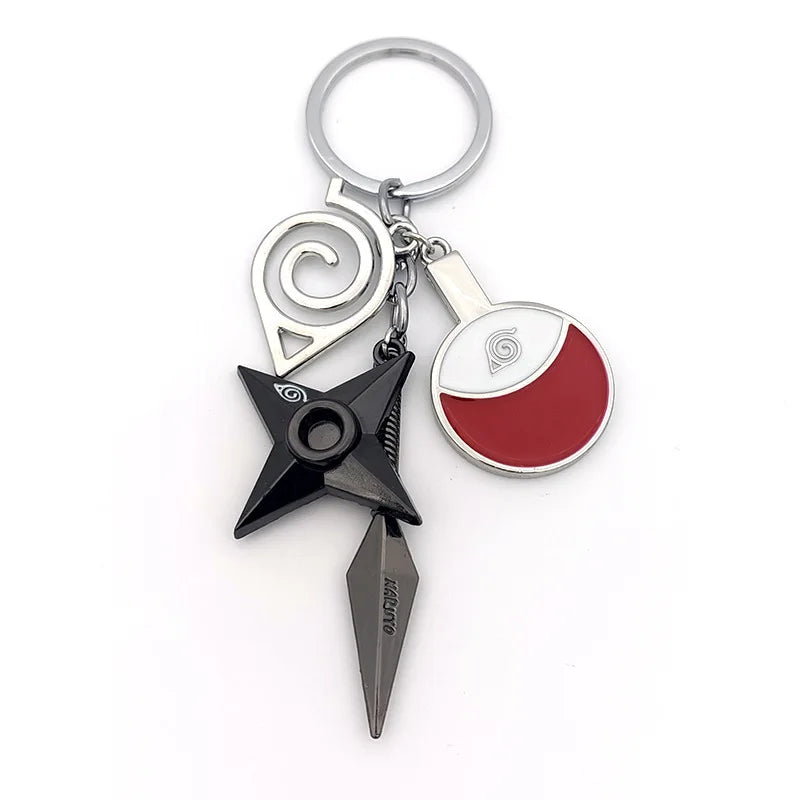 New Pendant Keychains Uzumaki Naruto Anime Figures Accessories Akatsuki Itachi Manga Men Key Chain Fans Gift Kids Toys Keyrings