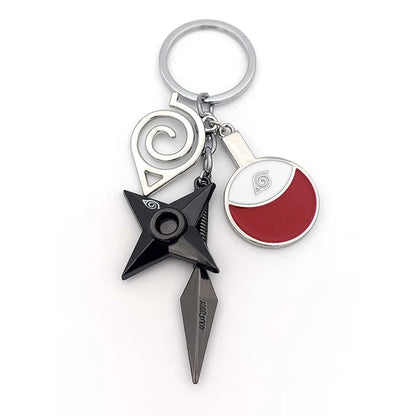 New Pendant Keychains Uzumaki Naruto Anime Figures Accessories Akatsuki Itachi Manga Men Key Chain Fans Gift Kids Toys Keyrings