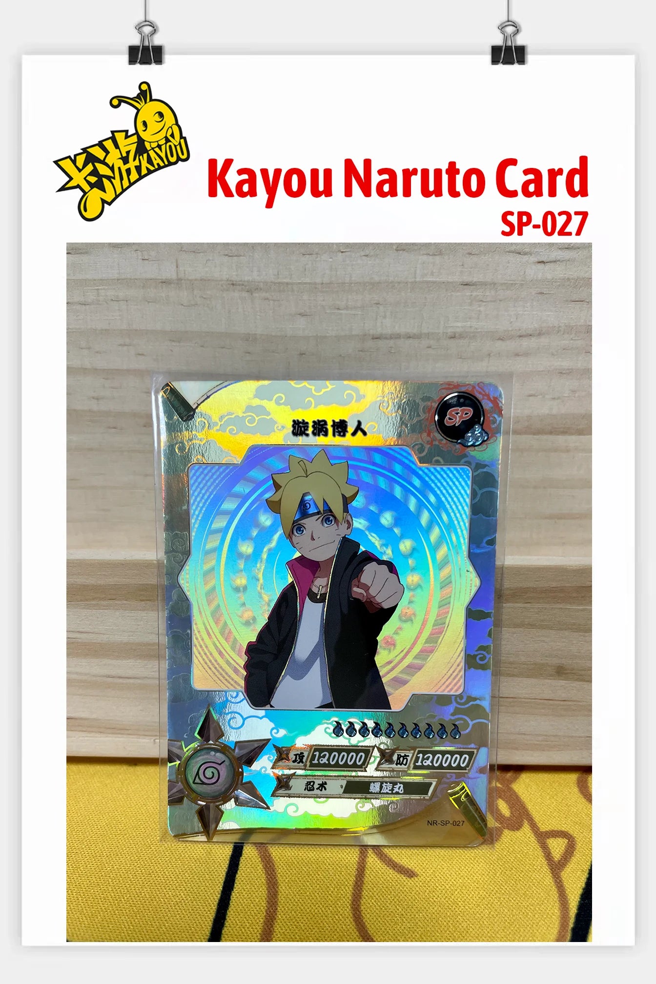 Kayou Genuine Anime Naruto Card SP Full Series No.001-040 Gaara Uzumaki Naruto Namikaze Minato Rare Collection Card Toy Gift