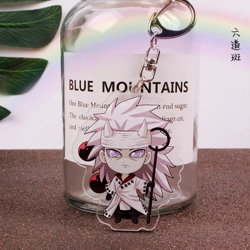 Anime Tobi Uchiha Obito Itachi Madara Uzumaki Hatake Kakashi Hyuga Hinata Deidara Acrylic Keychains Pendants Figure Toys Gifts