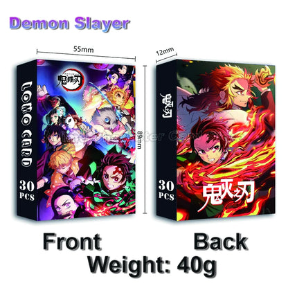 LOMO Card 30Pcs/Set Anime Sailor Moon One Piece Naruto JOJO SAO Cards Photocards Hobby Game Collection Toys For Children Gifts