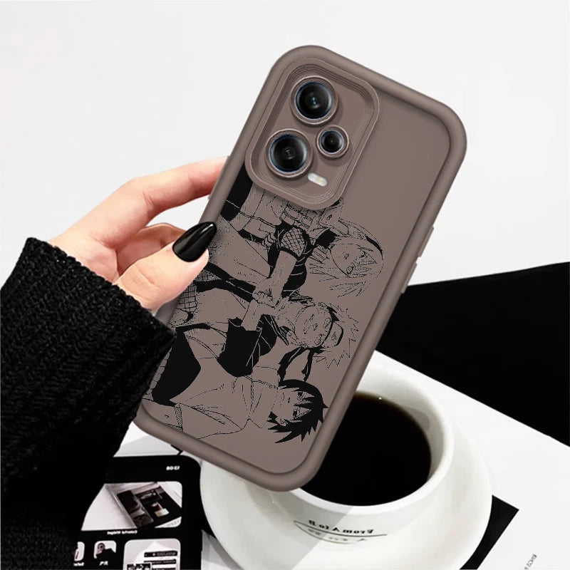 Anime Naruto Fashion Cool Cute Eye Ladder For Xiaomi Redmi Note 13 12 12C 11 11S 10 10C 10A 9C 9A Pro 5G TPU Phone Case