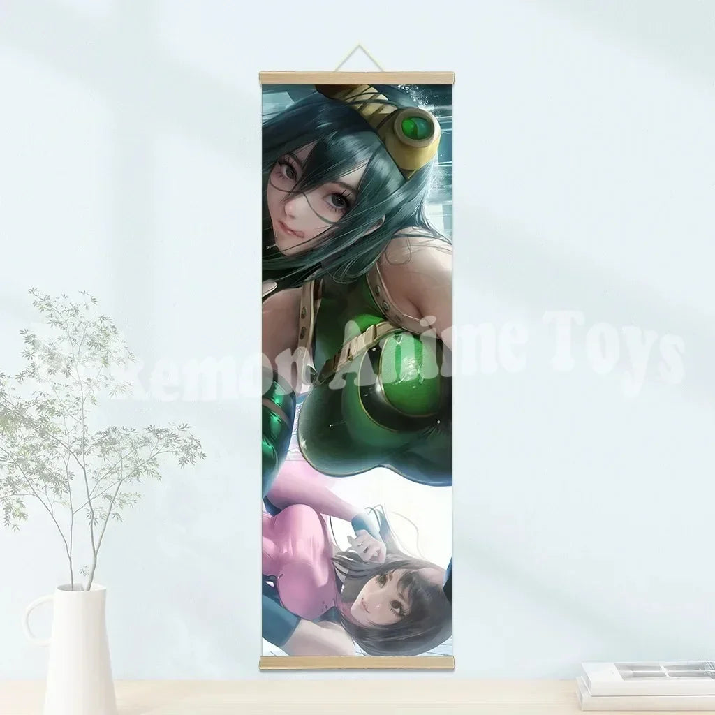 My Hero Academia Poster: Hanging Scroll, HD Quality Wall Art, Retro Posters for Home Room Wall Decoration