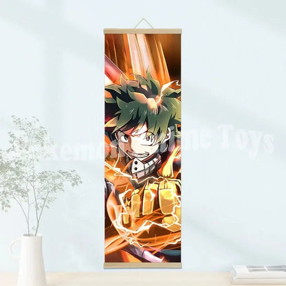 My Hero Academia Poster: Hanging Scroll, HD Quality Wall Art, Retro Posters for Home Room Wall Decoration