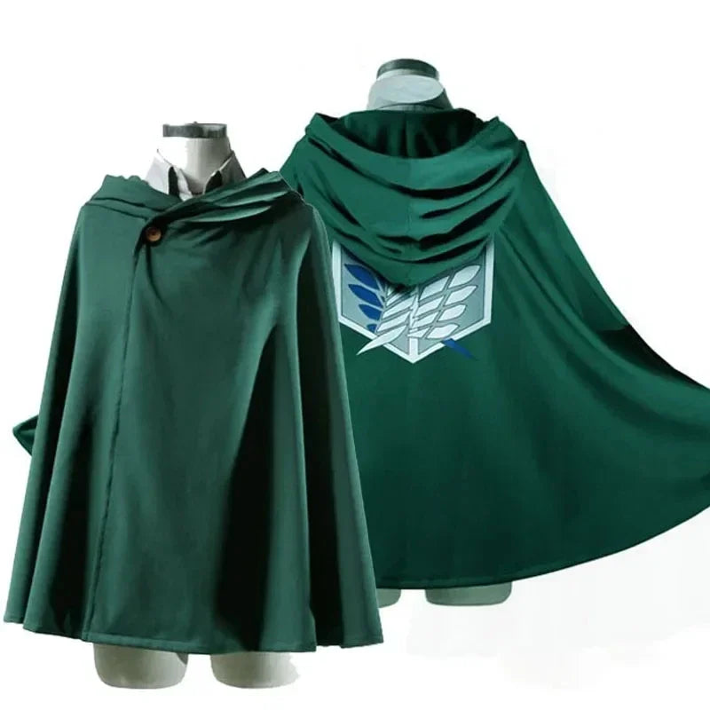 Anime Attack on Titan Survey Cloak Shingeki No Kyojin Cape Scout Legion Cosplay Costume Green Cos Shawl Mantle Men Women Clothes