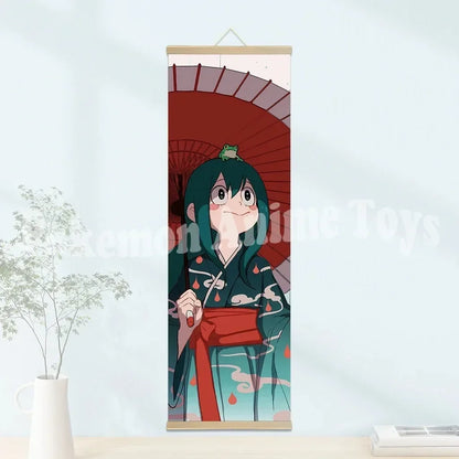 My Hero Academia Poster: Hanging Scroll, HD Quality Wall Art, Retro Posters for Home Room Wall Decoration