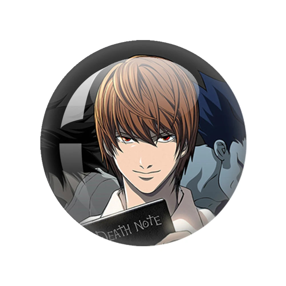 Death Note Sign Photo 12mm-40mm Anime Photo Glass Cabochon Demo Flat Back Making Findings Jewelry Findings