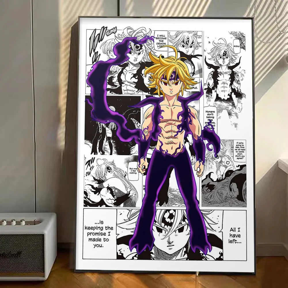 My Hero Academia Anime Poster Stickers Art Wall Murals Decor Game Room Decor Gifts Kawaii HD Painting Cat Cars