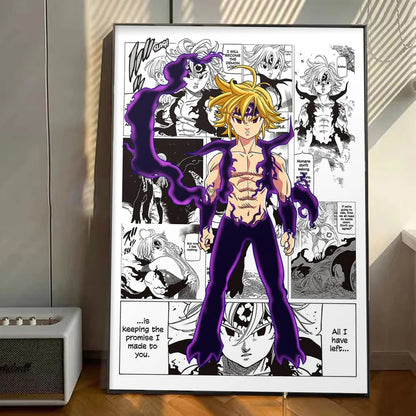 My Hero Academia Anime Poster Stickers Art Wall Murals Decor Game Room Decor Gifts Kawaii HD Painting Cat Cars