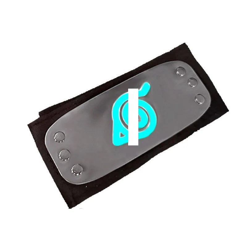 Anime Figures Headbands Guard Ninja Accessories Uzumaki Hatake Kakashi Head Belt Cosplay Props Kids Toys Cool Gift