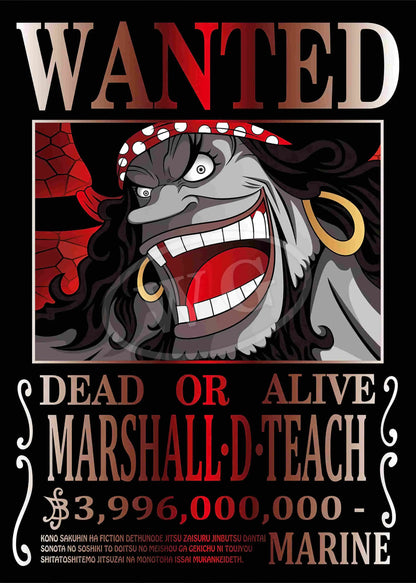 One Piece Pastable Canvas Painting Anime Figure Luffy All Characters WANTED HD Print Picture for Bedroom Wall Decoration Poster