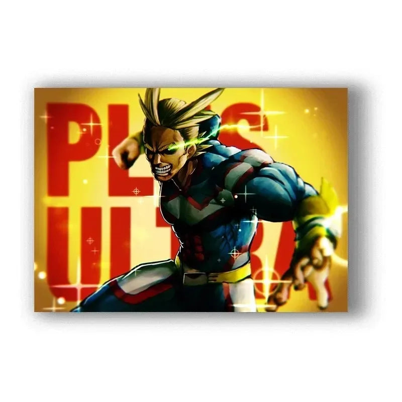 My Hero Academia Poster Anime Decor Bar Cafe Canvas Painting Posters and Prints Wall Art Pictures for Living Room Decoration