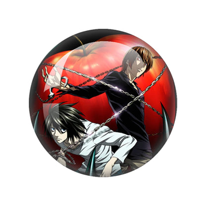 Death Note Sign Photo 12mm-40mm Anime Photo Glass Cabochon Demo Flat Back Making Findings Jewelry Findings
