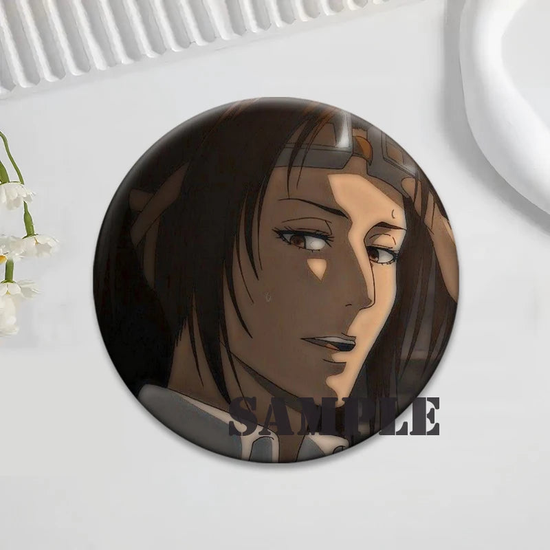 Anime Attack on Titan Brooches Exquisite Badge Eren Jäger Mikasa Ackerman Armin Arlert Levi Rivaille Rival Ackerman Cartoon Pins