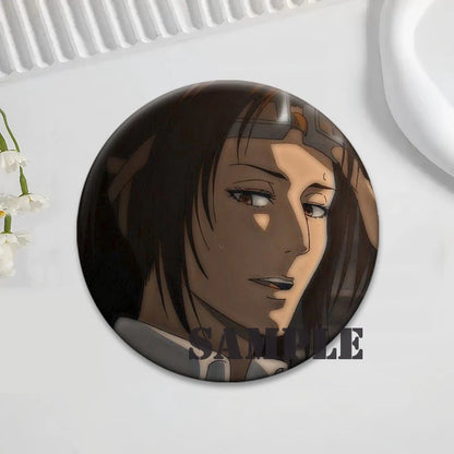Anime Attack on Titan Brooches Exquisite Badge Eren Jäger Mikasa Ackerman Armin Arlert Levi Rivaille Rival Ackerman Cartoon Pins