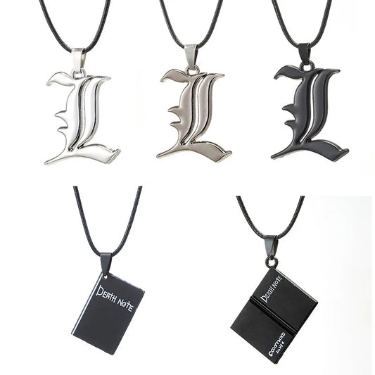 Anime Death Note Necklace Rope Leather Choker Black Notebook Pendant Cospaly Accessories For Women Men Party Jewelry Gifts