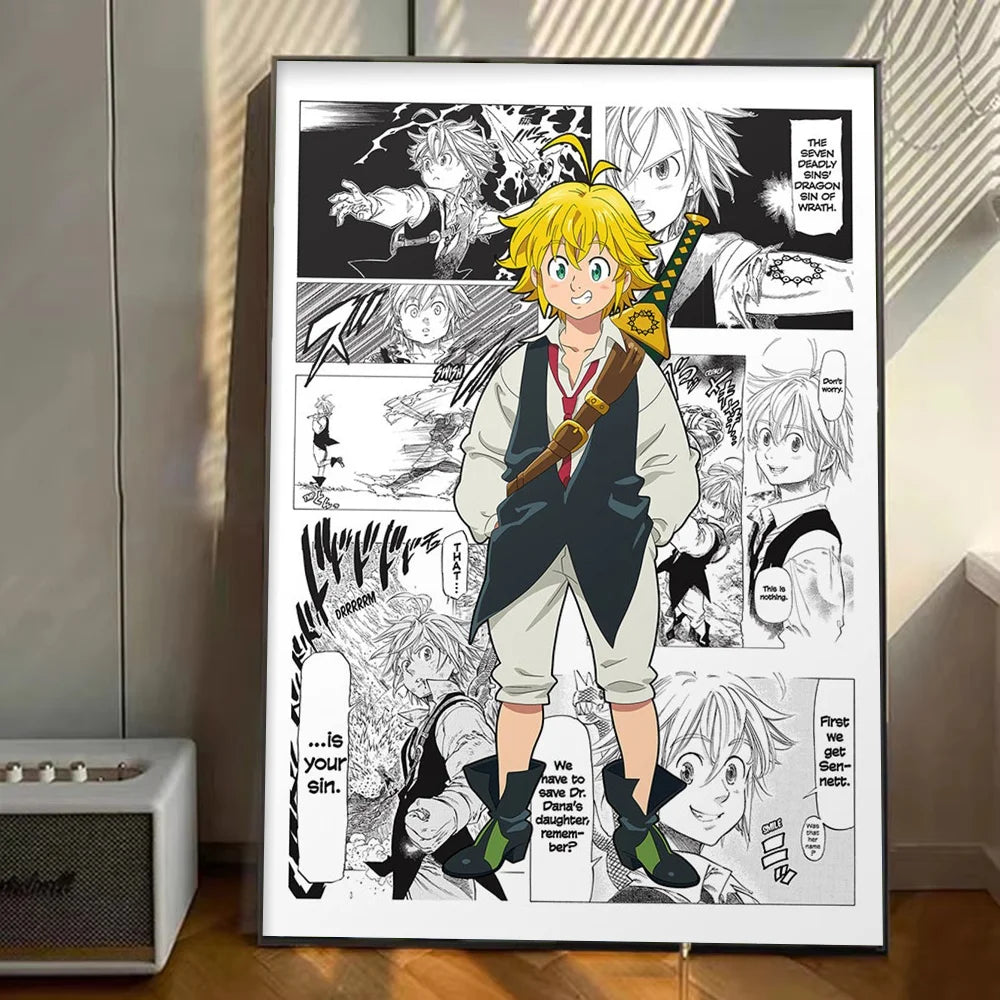 My Hero Academia Anime Poster Stickers Art Wall Murals Decor Game Room Decor Gifts Kawaii HD Painting Cat Cars