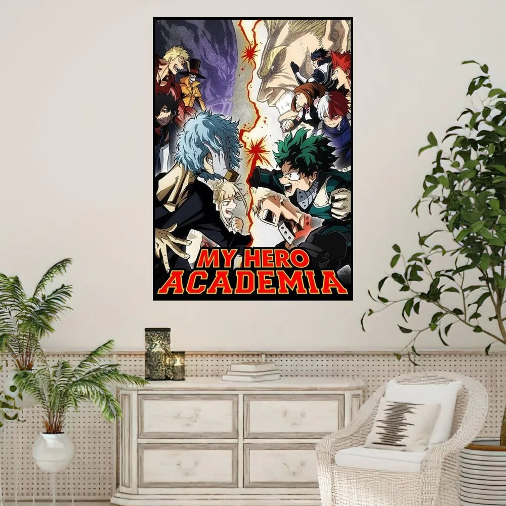 Anime My Hero Academia Poster Prints Wall Sticker Painting Bedroom Living Room Decoration Office Home