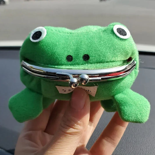 Bandai Anime Frog Wallet Coin Purse Key Chain Cute Novelty Adorable Cartoon Cosplay Figure Bag Accessories Gifts