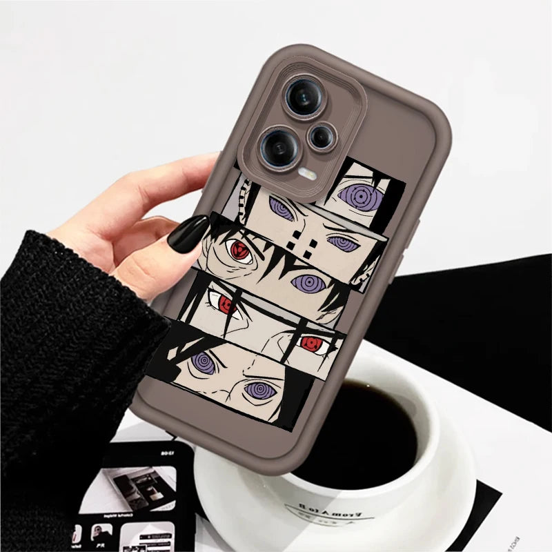 Anime Naruto Fashion Cool Cute Eye Ladder For Xiaomi Redmi Note 13 12 12C 11 11S 10 10C 10A 9C 9A Pro 5G TPU Phone Case