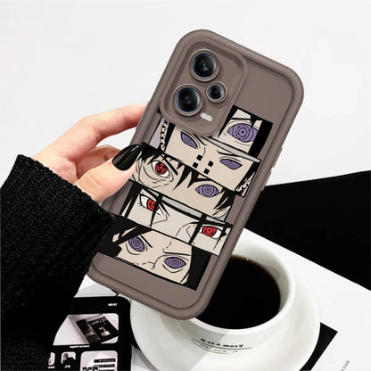 Anime Naruto Fashion Cool Cute Eye Ladder For Xiaomi Redmi Note 13 12 12C 11 11S 10 10C 10A 9C 9A Pro 5G TPU Phone Case