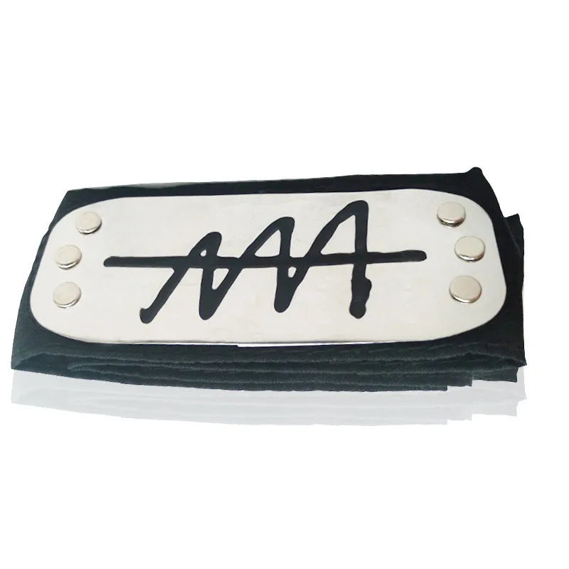 Anime Figures Headbands Guard Ninja Accessories Uzumaki Hatake Kakashi Head Belt Cosplay Props Kids Toys Cool Gift