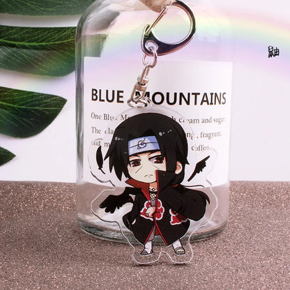 Anime Tobi Uchiha Obito Itachi Madara Uzumaki Hatake Kakashi Hyuga Hinata Deidara Acrylic Keychains Pendants Figure Toys Gifts