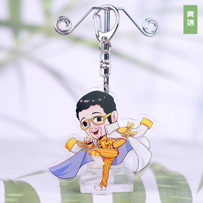 Anime One Piece Luffy Charlotte Linlin Katakuri Edward Newgate Donquixote Doflamingo Jinbe Acrylic Keychains Pendants Figure Toy