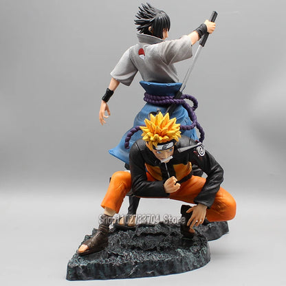 Anime Naruto Figures GK Uzumaki Naruto Uchiha Sasuke Action Figures Binding 01 PVC Model Collection Perimeter Toys Birthday Gift