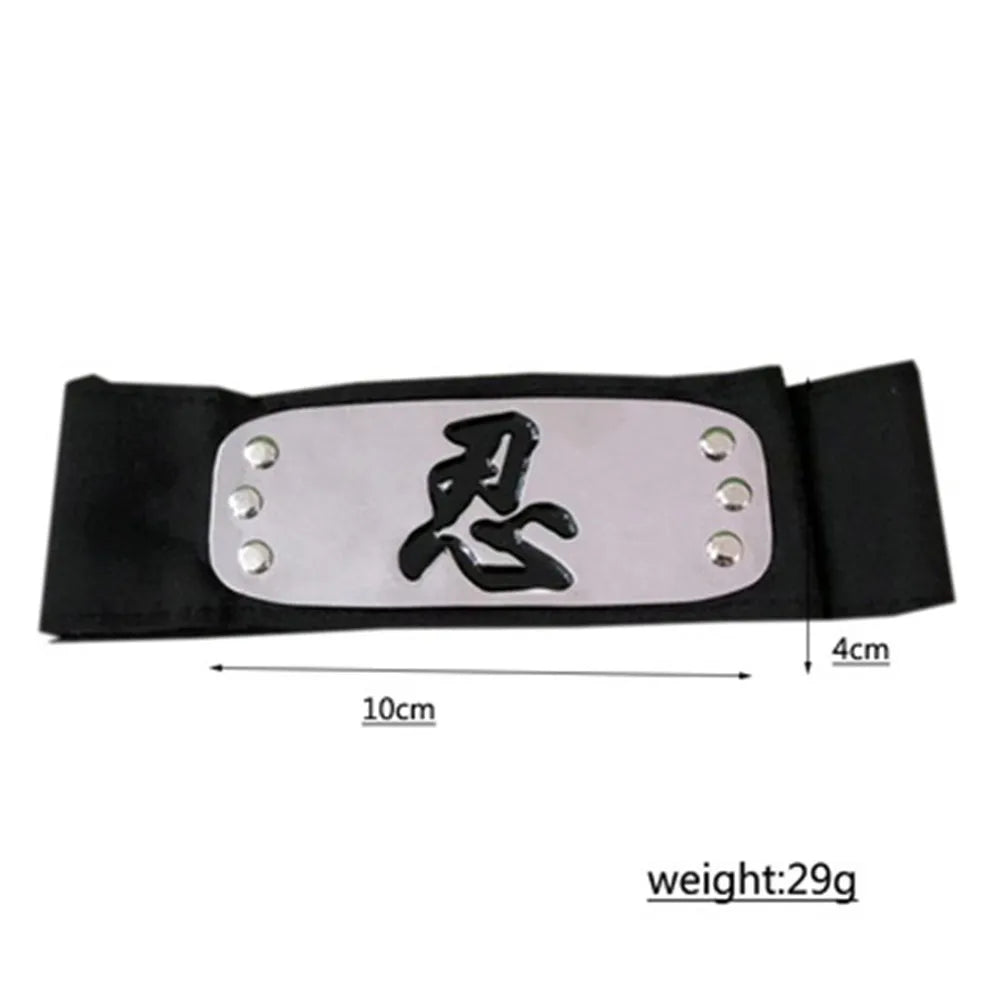 Anime Akatsuki Kakashi Konoha Headband Cosplay Costumes Accessories Itachi Akatsuki Armband Toys Props Figure Model Gift