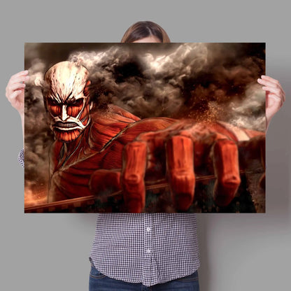 Anime Attack On Titan Canvas Poster  Artistic Wall Decor for Bedroom Living Room Perfect Quality Home Decoration