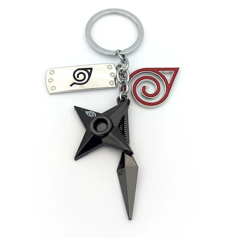 New Pendant Keychains Uzumaki Naruto Anime Figures Accessories Akatsuki Itachi Manga Men Key Chain Fans Gift Kids Toys Keyrings