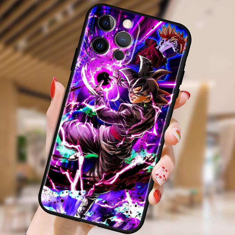 G-Goku D-Dragon Ball Z Art For Apple iPhone 15 14 13 12 Pro Max Mini 11 Pro XS Max X XR 6 7 8 Plus SE 2020 Black Soft Phone Case