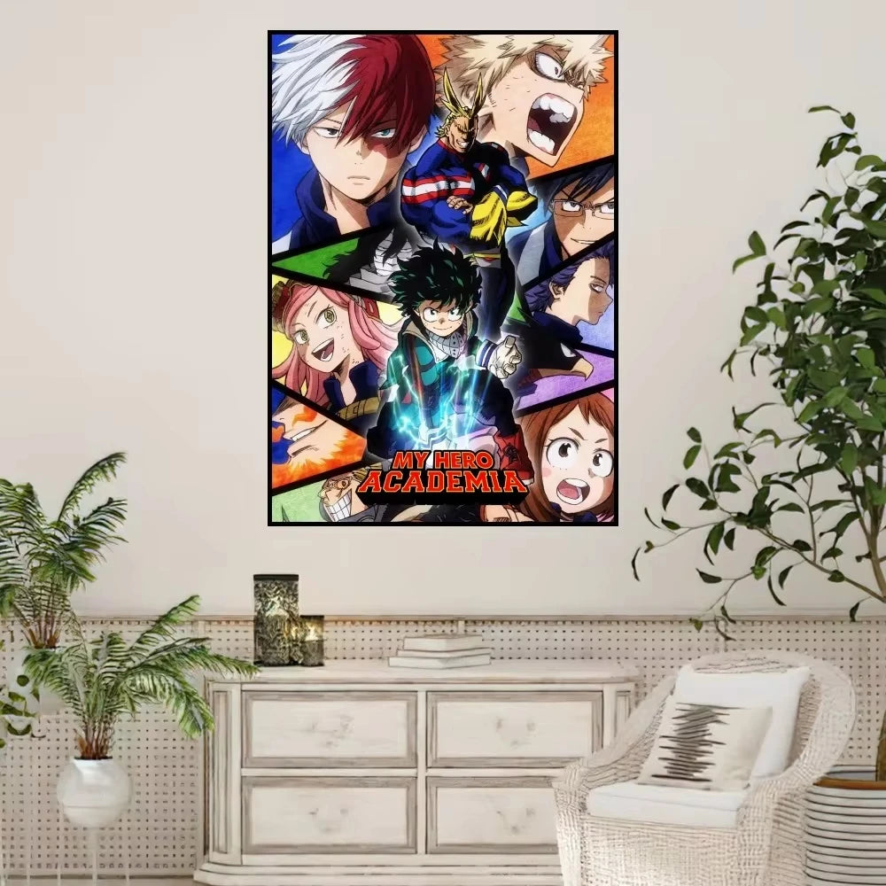 Anime My Hero Academia Poster Prints Wall Sticker Painting Bedroom Living Room Decoration Office Home