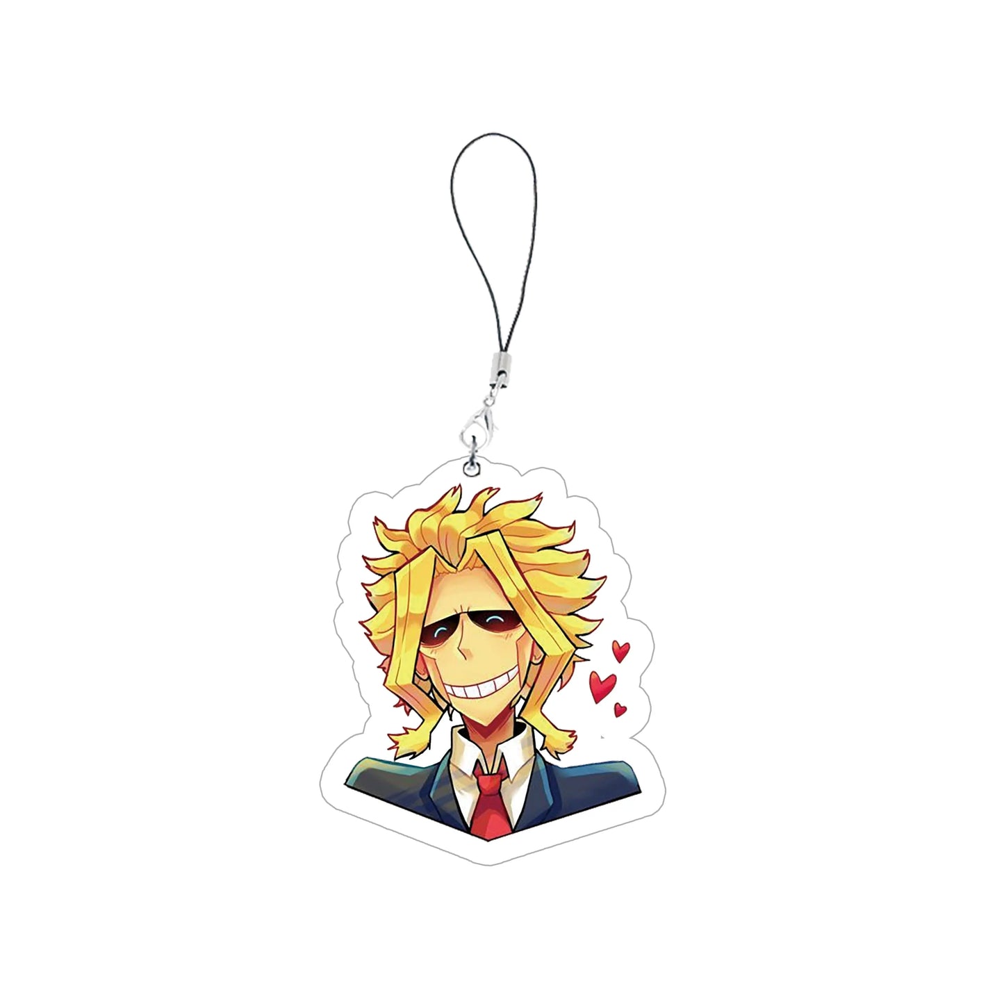 Anime My Hero Academia Phone Charm Keychain Acrylic My Hero Academia Small Mobile Phone Chain Key Rin Accessories Fans Gifts