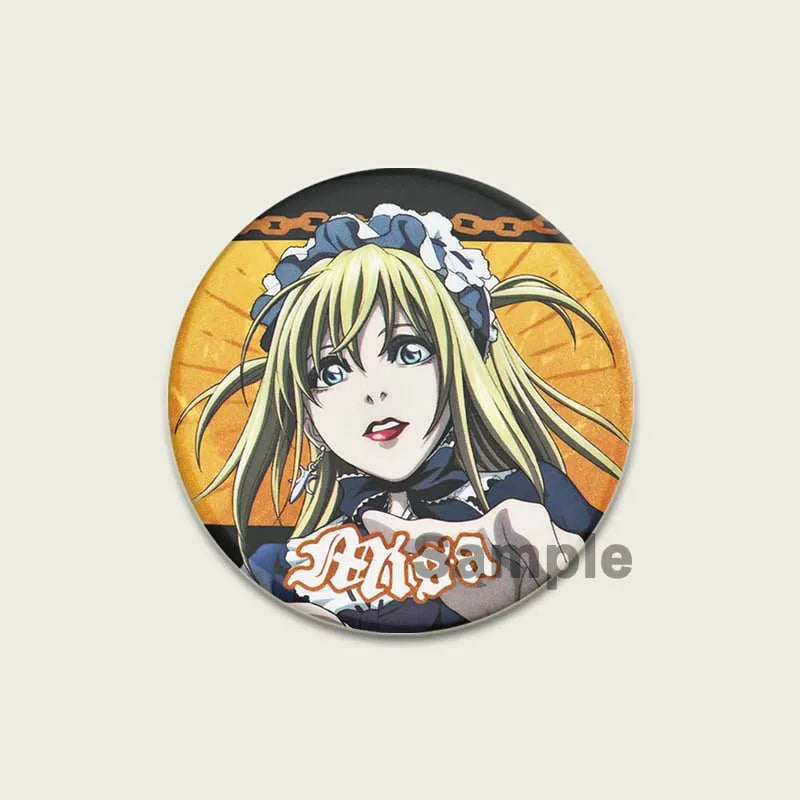 Death Note HD Print Anime Pins Handmade Round Brooches L Killer Yagami Light Cosplay Badge Backpacks Jewelry Gifts Accessory