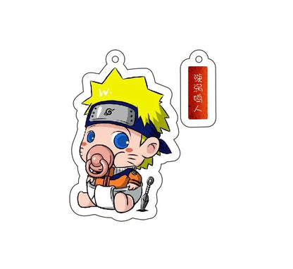 40Style Uzumaki Uchiha Sakura Gaara Obito Itachi Madara Hatake Kakashi Anime Figures Acrylic Keychains Fans Gift