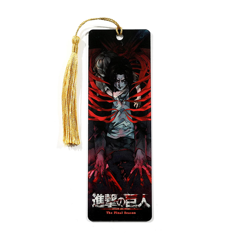 Anime Attack on Titan Bookmark - Cartoon Character Acrylic Bookmarks for Bookworms, Christmas, Birthday Gifts for Friends