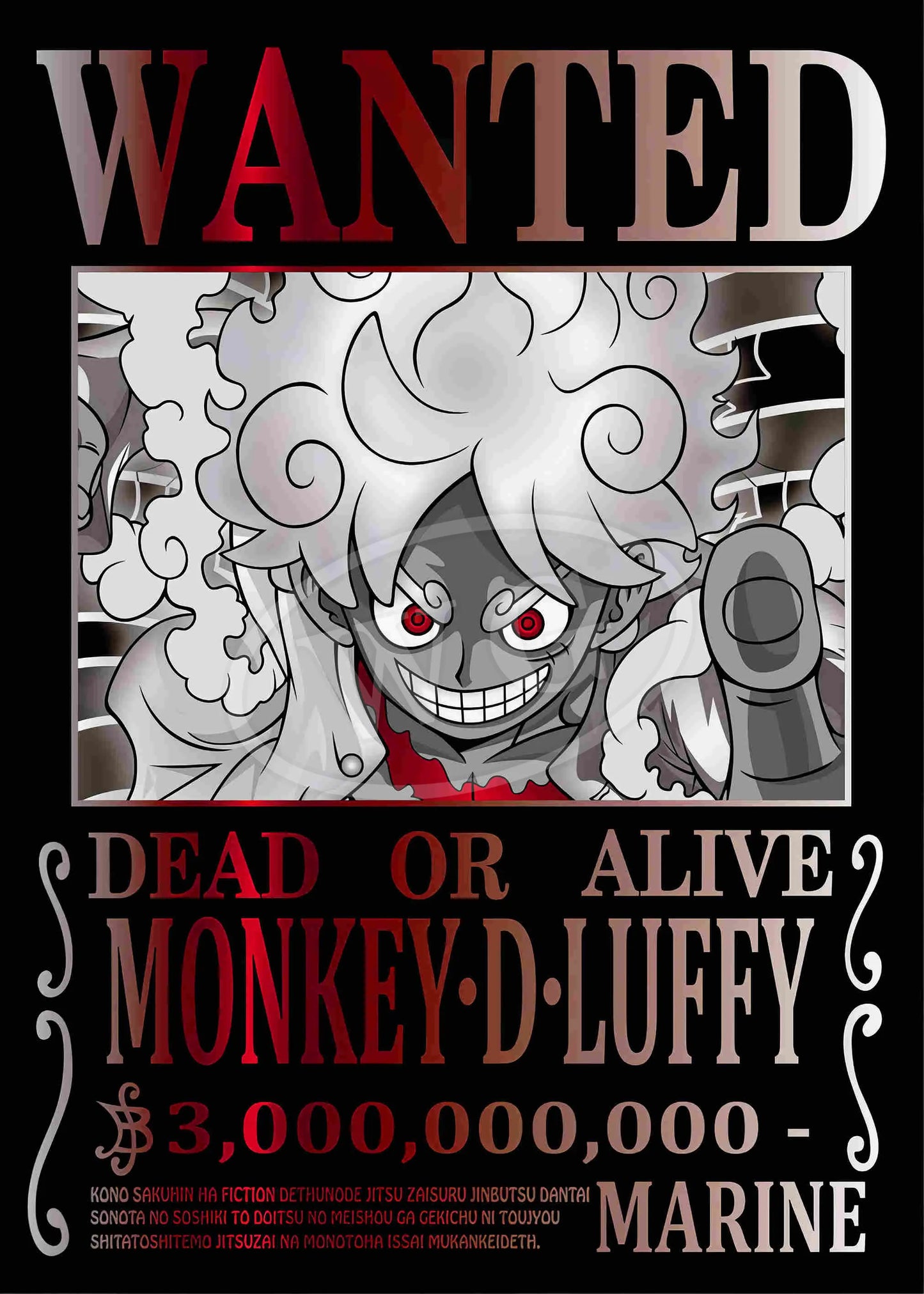 One Piece Pastable Canvas Painting Anime Figure Luffy All Characters WANTED HD Print Picture for Bedroom Wall Decoration Poster