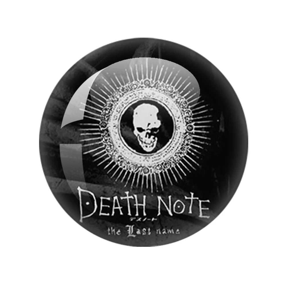 Death Note Sign Photo 12mm-40mm Anime Photo Glass Cabochon Demo Flat Back Making Findings Jewelry Findings