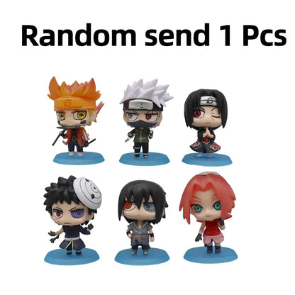 Hot Anime Naruto Action Figure Naruto Sasuke Kakashi Itachi Model Toys Desktop Ornament Decoration Gift Boy Girl Figure Toy