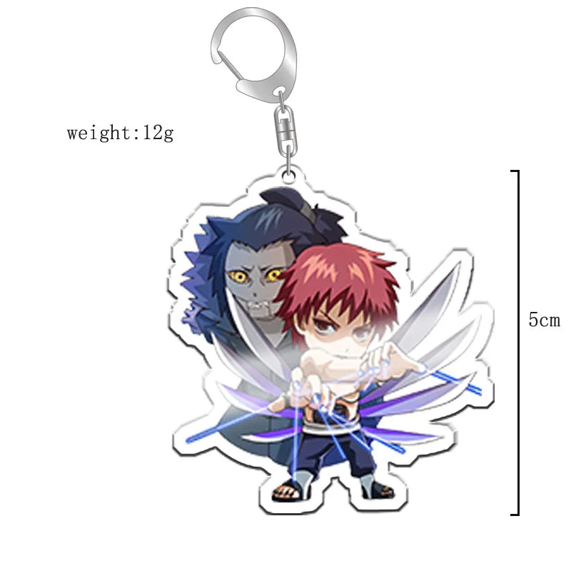 40Style Uzumaki Uchiha Sakura Gaara Obito Itachi Madara Hatake Kakashi Anime Figures Acrylic Keychains Fans Gift
