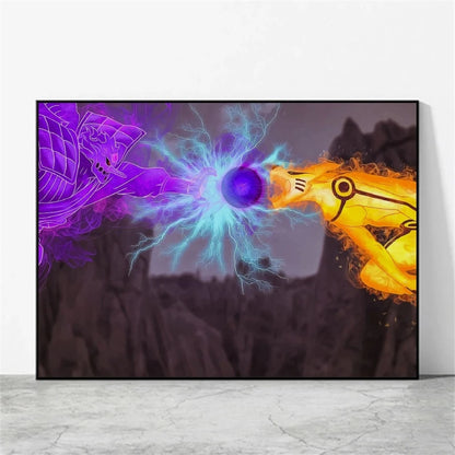 Print On Canvas Naruto High Quality Art Wall Decor Gifts Children's Bedroom Decor Modular Prints Poster Home Hanging