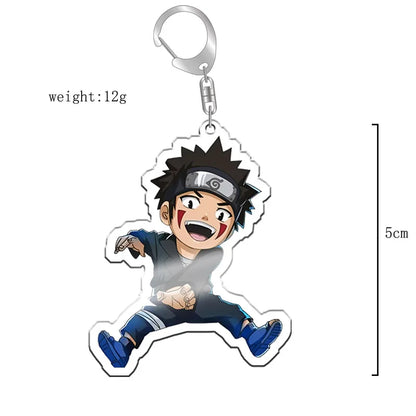 40Style Uzumaki Uchiha Sakura Gaara Obito Itachi Madara Hatake Kakashi Anime Figures Acrylic Keychains Fans Gift