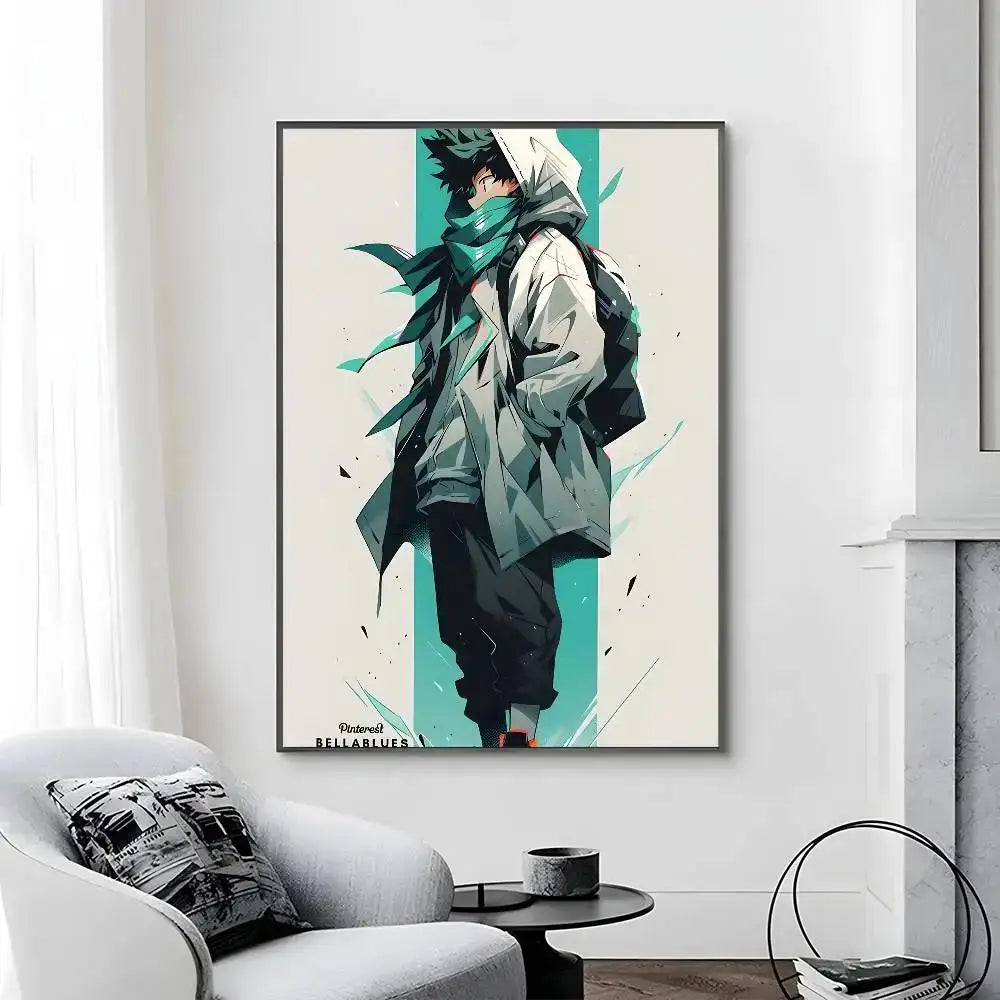 My Hero Academia Poster Canvas Art Print  Perfect Bedroom Wall Decor  Gift