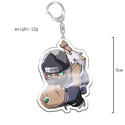 40Style Uzumaki Uchiha Sakura Gaara Obito Itachi Madara Hatake Kakashi Anime Figures Acrylic Keychains Fans Gift